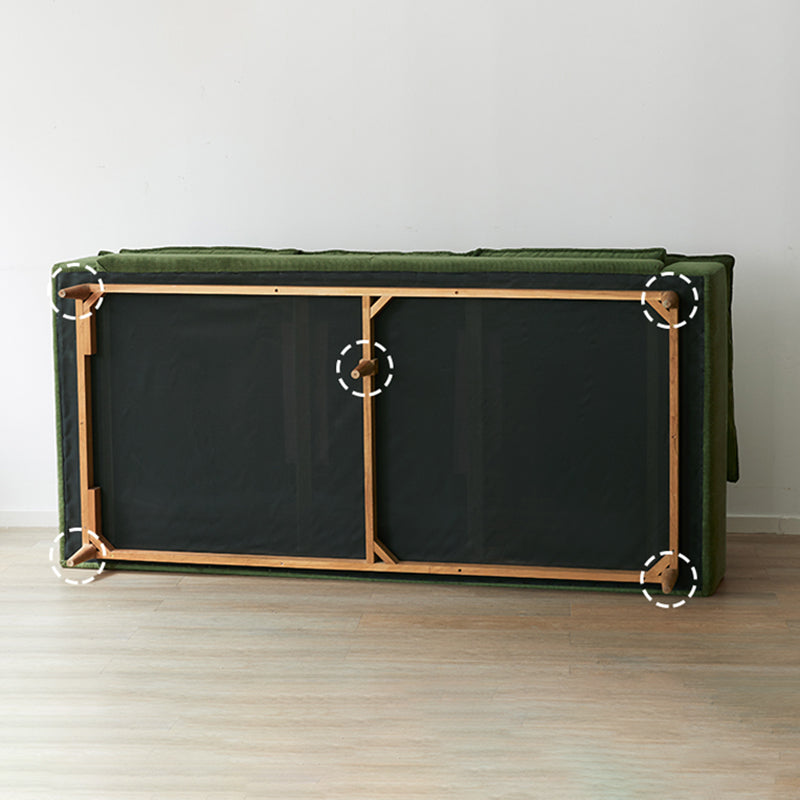 Mobilious-Bosvella Corduroy Retro Green Washable Sofa