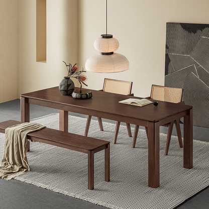 Tenaro Solid Wood Black Dining Table