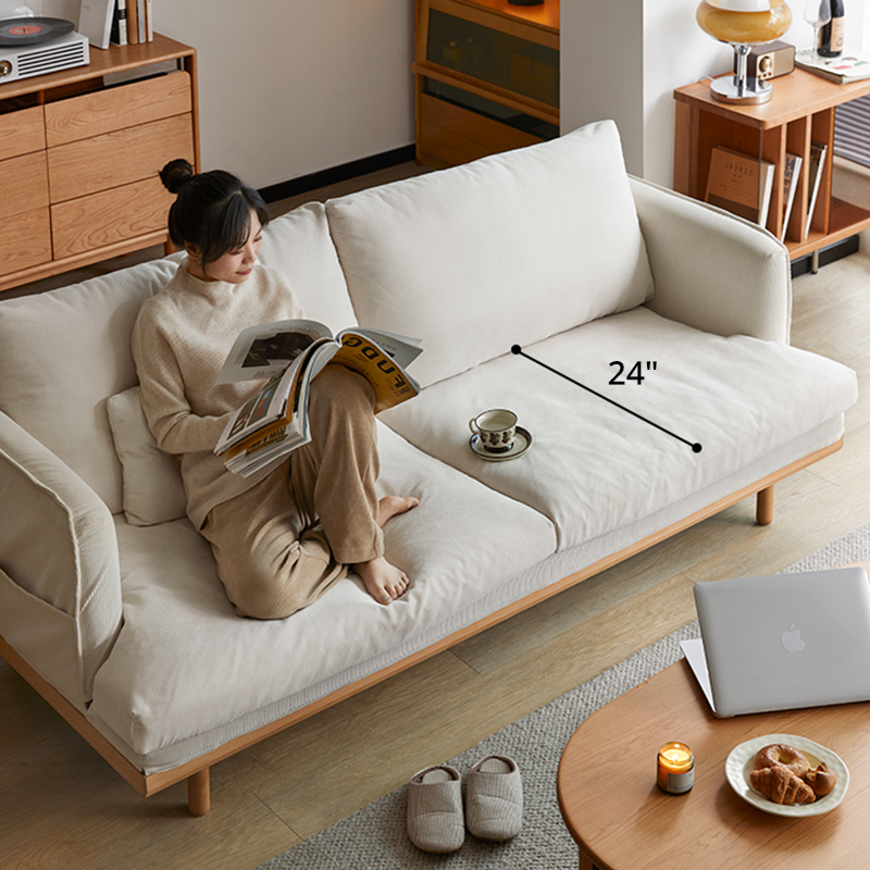 Mobilious-Kohana Corduroy Japanese Fabric Washable Sofa