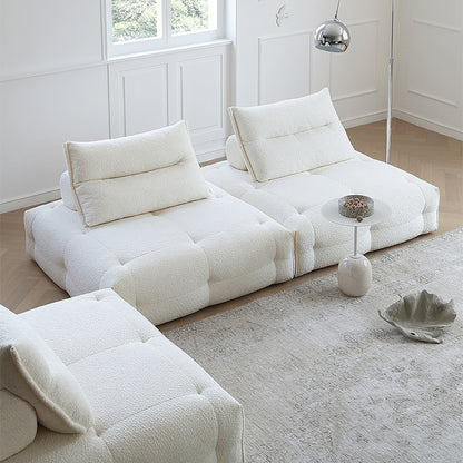 Mobilious-Stratto Gray Modular Chenille Fabric Sofa
