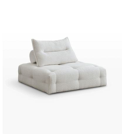 Mobilious-Stratto Gray Modular Chenille Fabric Sofa