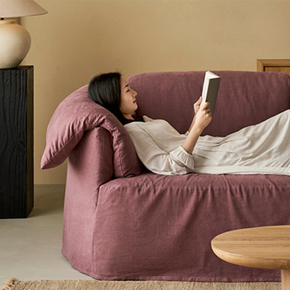 Murelle Linen Fabric Washable Purple Sofa
