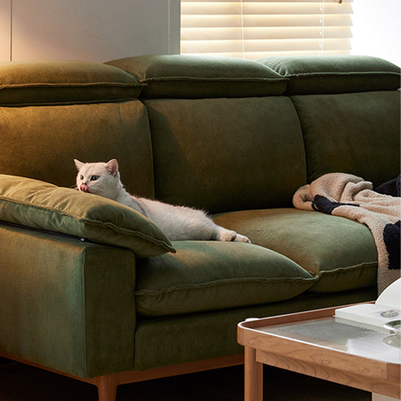 Mobilious-Bosvella Corduroy Retro Green Washable Sofa