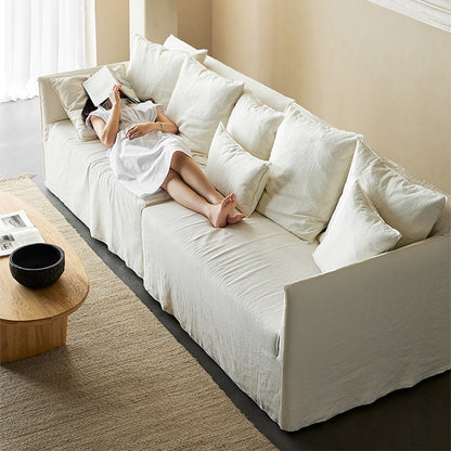 Soluna Dew-Retted Linen Fabric Washable Sofa