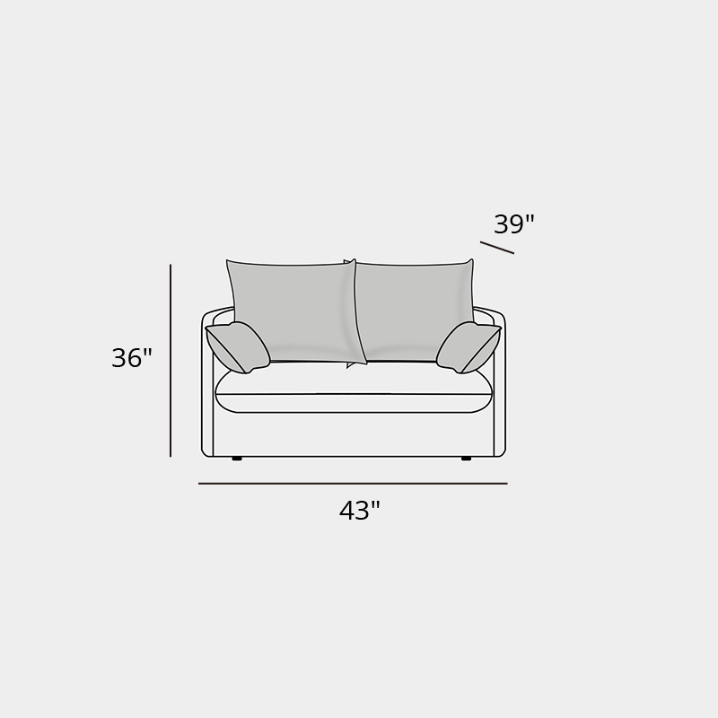 Mobilious-Bluoro Slipcovered White Skirted Sofa