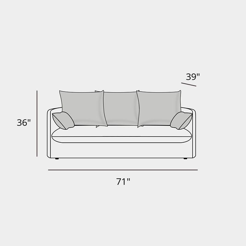 Mobilious-Bluoro Slipcovered White Skirted Sofa
