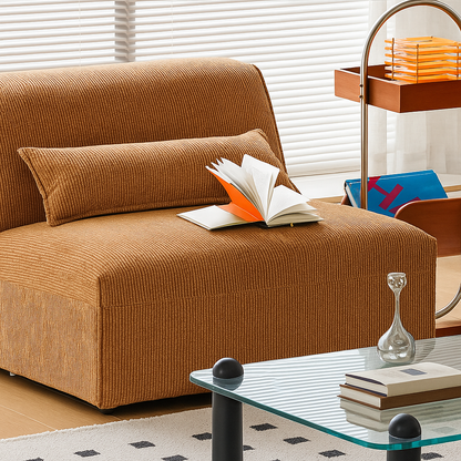 Mobilious-Kuruna Corduroy Retro Japanese Fabric Sofa