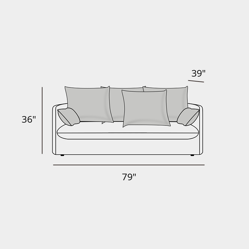 Mobilious-Bluoro Slipcovered White Skirted Sofa