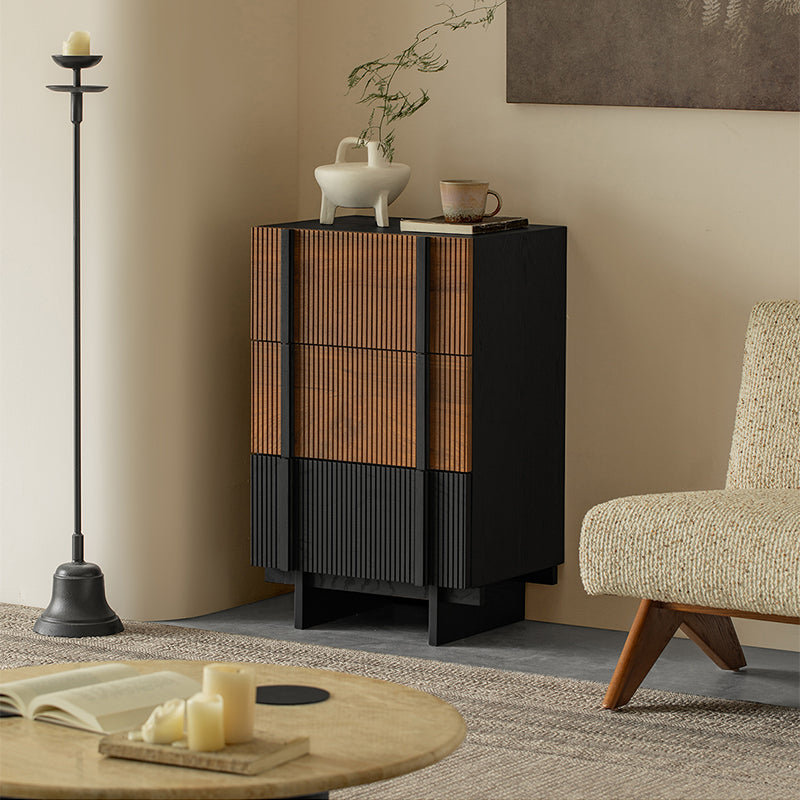 Yusa Solid Wood Black Wabi Dresser – Mobilious Furniture