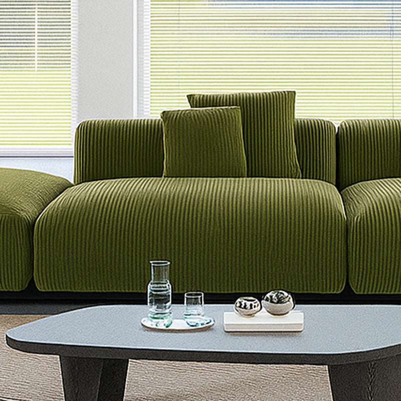 Mobilious-Verdino Corduroy Retro Green Modular Sectional