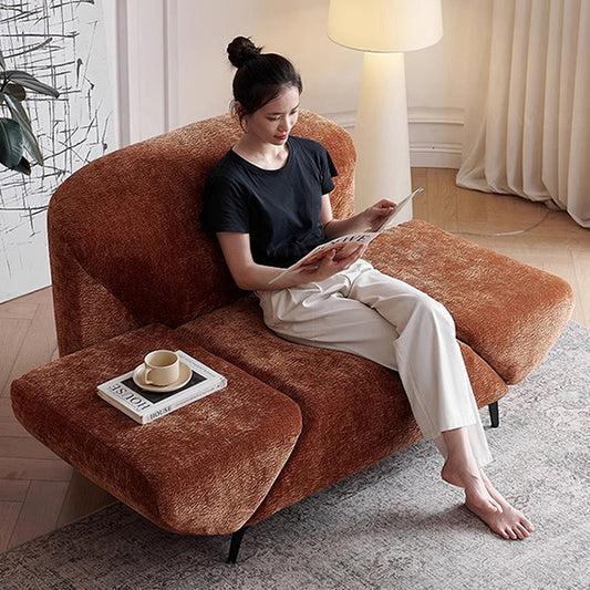 Lykke Chenille Fabric Adjustable Lounge Chair