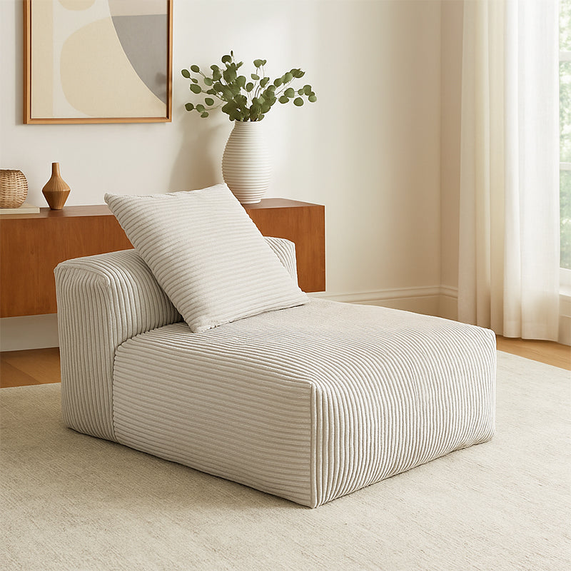 Mobilious-Velvra Corduroy Deep Seat Modular Sectional