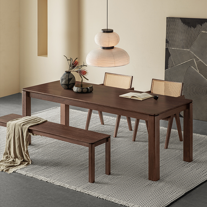 Tenaro Solid Wood Black Dining Table