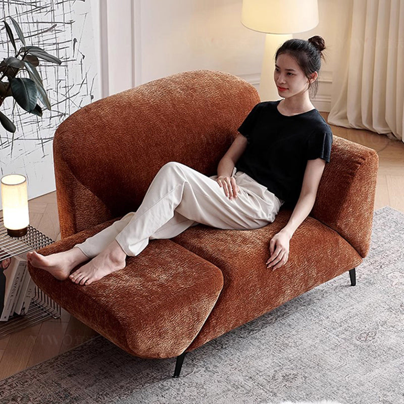 Lykke Chenille Fabric Adjustable Lounge Chair - Plus
