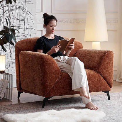 Lykke Chenille Fabric Adjustable Lounge Chair - Plus