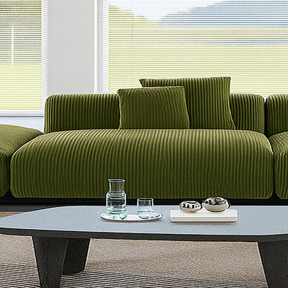 Mobilious-Verdino Corduroy Retro Green Modular Sectional