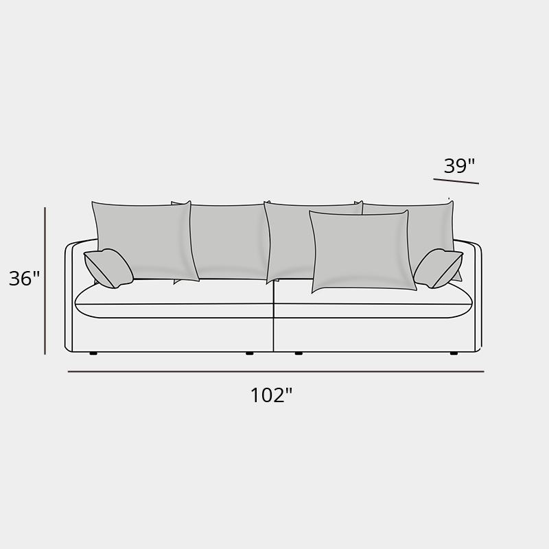 Mobilious-Bluoro Slipcovered White Skirted Sofa