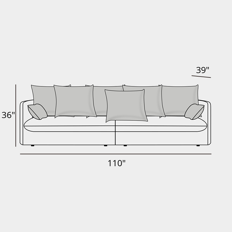 Mobilious-Bluoro Slipcovered White Skirted Sofa