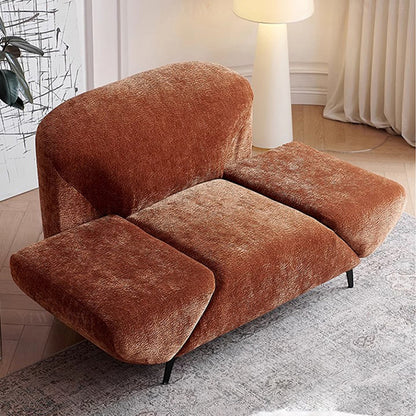 Lykke Chenille Fabric Adjustable Lounge Chair - Plus