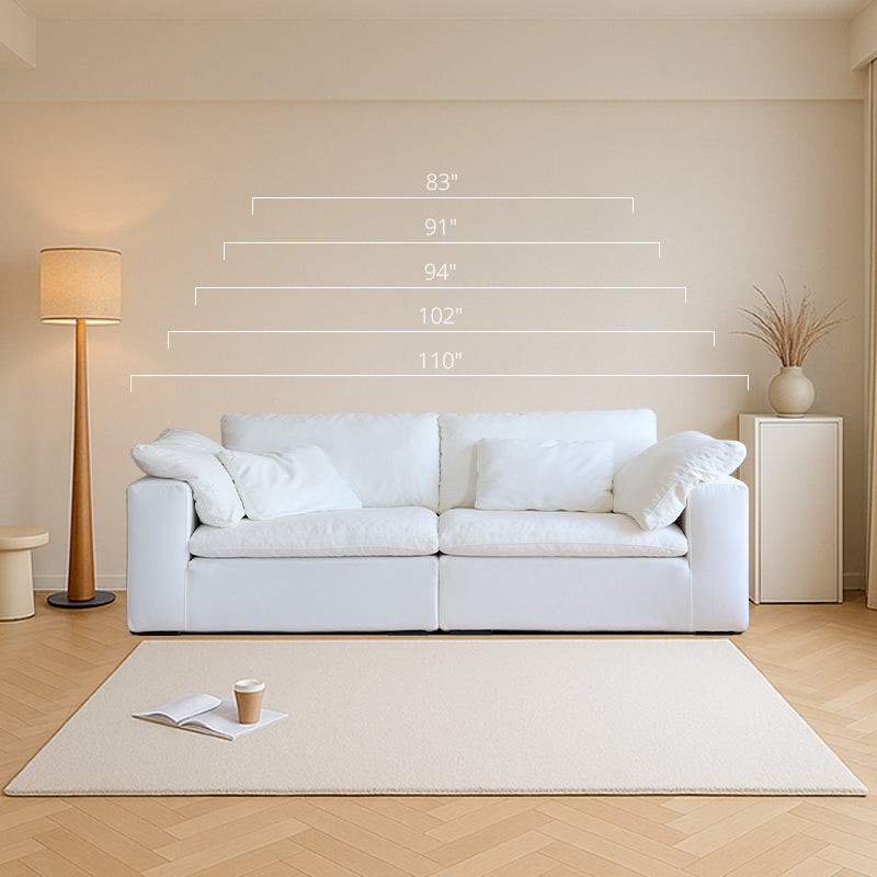 Mobilious-Nuvola Denim Slipcovered White Cloud Couch