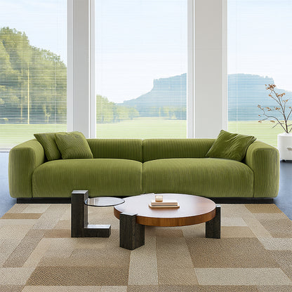 Mobilious-Verdino Corduroy Retro Green Modular Sofa