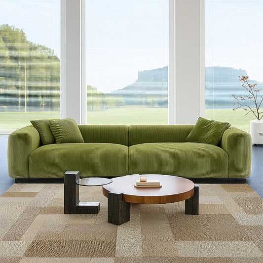 Mobilious-Verdino Corduroy Retro Green Modular Sofa