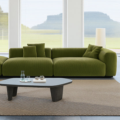 Mobilious-Verdino Corduroy Retro Green Modular Sectional
