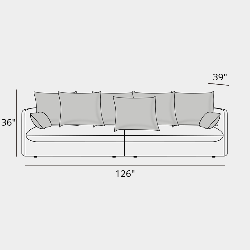 Mobilious-Bluoro Slipcovered White Skirted Sofa