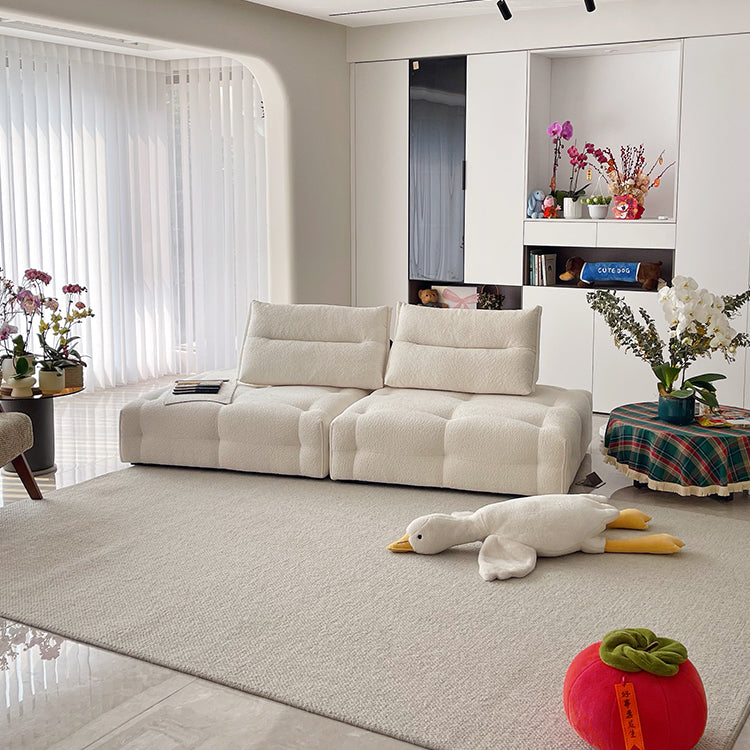 Mobilious-Stratto Gray Modular Chenille Fabric Sofa