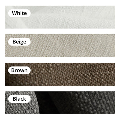 Aokaze White Linen Fabric Slipcovered Sofa