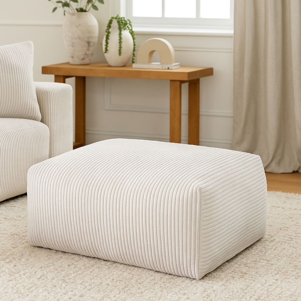 Mobilious-Velvra Corduroy Deep Seat Modular Sectional