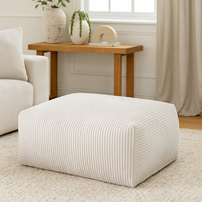 Mobilious-Velvra Corduroy Deep Seat Modular Sectional